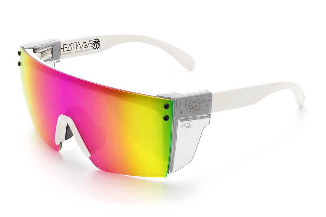 Lazer Face Sunglasses: White Frame Z.87
