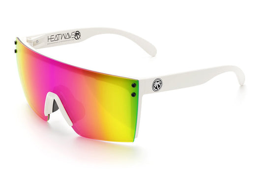 Lazer Face Sunglasses: White Frame Z.87