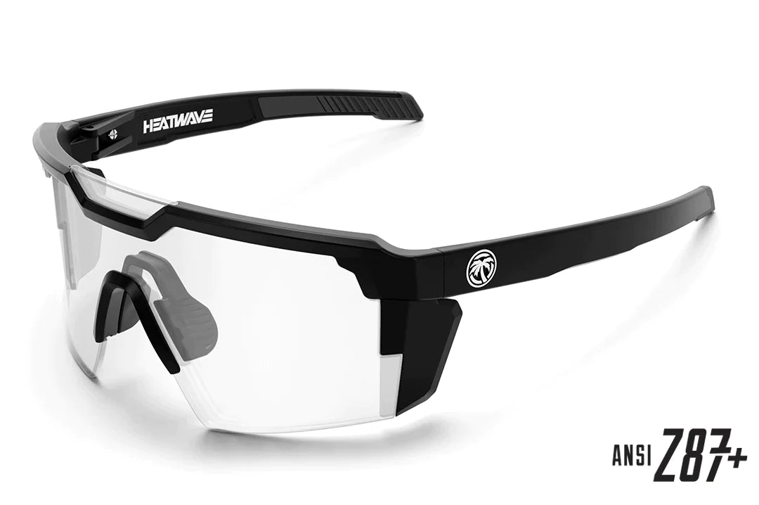 Future Tech Sunglasses: Black Frame Clear Lens Z87+