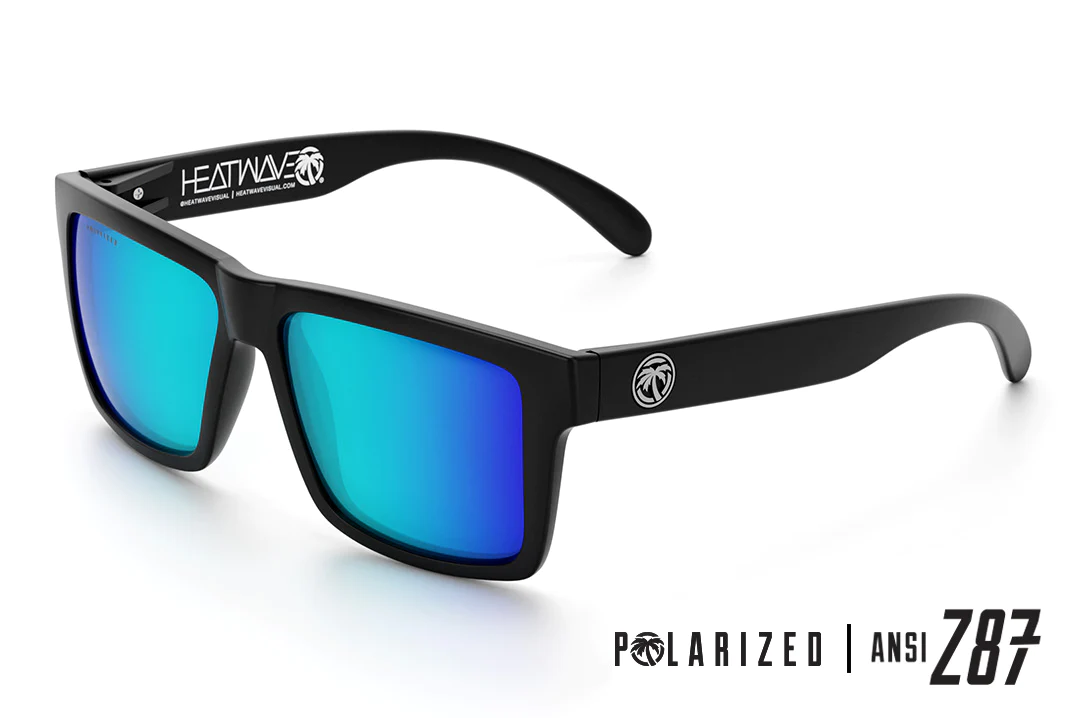 Vise Z87 Sunglasses Black Frame: Polarized Tinted Lens