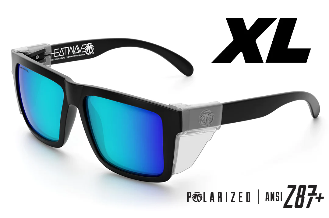 XL Vise Z87 Sunglasses: Black Frame