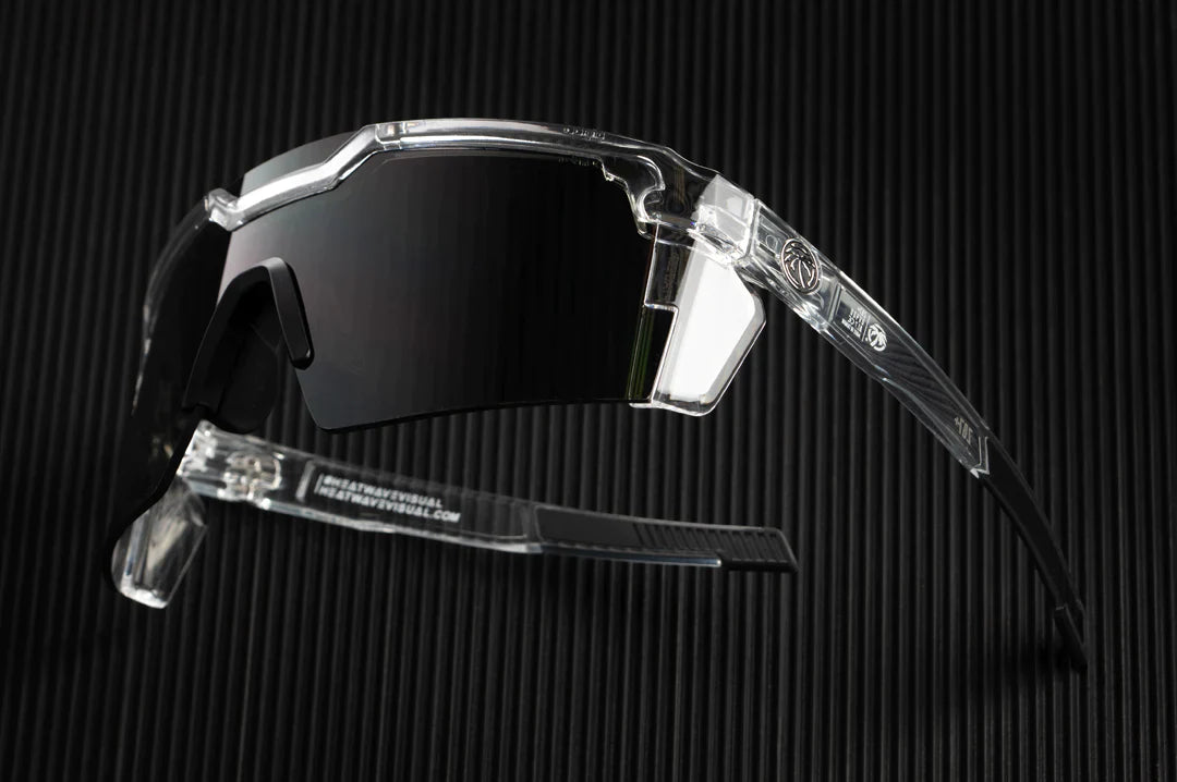 Future Tech Sunglasses: Vapor Clear Frame Black Lens Z87+